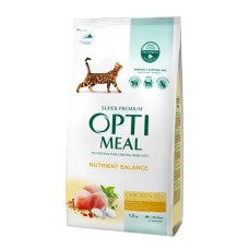 Optimeal Chicken для кішок з м'ясом курки 1.5 кг