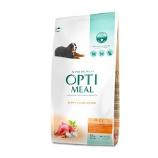 Optimeal Dog Puppy Large для щенят великих порід з індичкою 4 кг