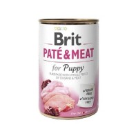 Влажный корм Brit Pate Meat Dog Puppy для щенков паштет с курицей и индейкой 400 г