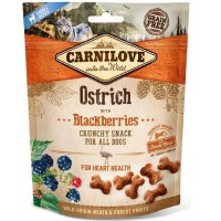 Лакомство для собак Carnilove Dog Crunchy Snack, мясо страуса и ежевика 200 г (100406)