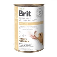 Brit VD Hepatic Cans для собак при хронической печеночной недостаточности, с индейкой и горохом 400 г