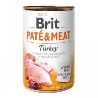 Влажный корм Brit Pate Meat Dog для собак паштет с индейкой 400 г