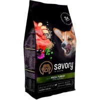 Savory Adult All Breeds Sterilised Fresh Turkey для стерилизованных собак 3 кг