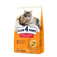 Клуб 4 Лапы Premium Hairball Control для кошек 2 кг