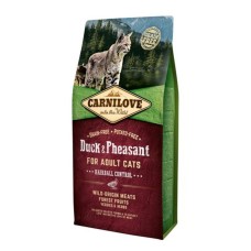 Carnilove Duck Pheasant Hairball Control для кошек с уткой и фазаном 2 кг