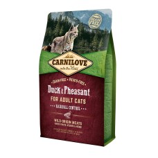 Carnilove Duck Pheasant Hairball Control для кошек с уткой и фазаном 6 кг