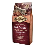 Carnilove Duck Turkey Large Breed для кішок великих порід з качкою та індичкою 2 кг