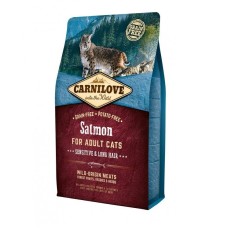 Carnilove Salmon Sensitive Long Hair для кошек с лососем 2 кг