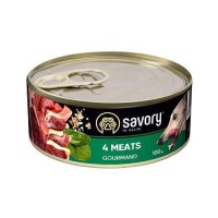 Savory Dog Gourmand 4 Meats для собак 4 м'яса 100 г