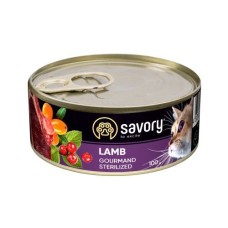 Savory Sterilised Lamb для стерилизованных кошек с ягненком 100 г