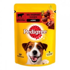 Pedigree Сhicken пауч для собак с говядиной и ягненком в соусе 24*100 г