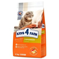 Клуб 4 Лапи Premium Rabbit 2 кг сухий корм для кішок з кроликом
