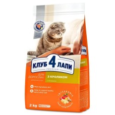 Клуб 4 Лапы Premium Rabbit для кошек с кроликом 2 кг