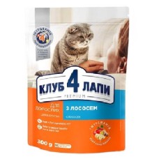 Клуб 4 Лапы Premium Salmon для кошек с лососем 300 г