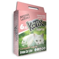 Наполнитель соевый Kotix Tofu Honey Peach Тофу для кошачьего туалета персик 6 л/2.6 кг