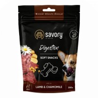 Ласощі Savory Dog Digestion Soft Snack з ягнятком та ромашкою для собак 200 г (31348)