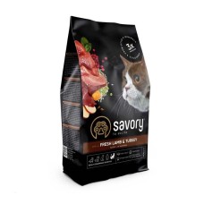 Savory Sensitive Digestion Fresh Lamb Turkey для кошек с ягненком 400 г