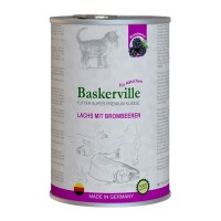 Baskerville Super Premium Lachs Mit Brombeeren Лосось с ежевикой для котят 400 г