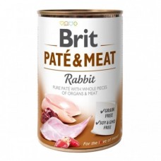Влажный корм Brit Pate Meat Dog для собак паштет с кроликом 400 г