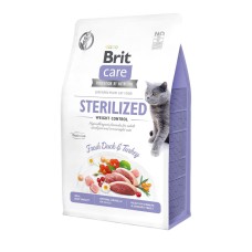 Brit Care GF Sterilised Weight Control для стерилизованных кошек с уткой 400 г