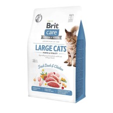 Brit Care GF Large Cats Power Vitality для кошек с уткой 400 г
