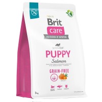 Brit Care Dog GF Puppy для щенков с лососем 3 кг