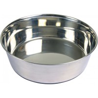 Миска Trixie Stainless Steel Bowl для собак, нержавеющая сталь, резиновое основание, 1 л (25072)