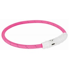 Ошейник Trixie Safer Life USB Flash Light Ring для собак светящийся 45 см розовый (12707)