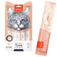 Wanpy Creamy Treat Tuna & Salmon Кремовое лакомство с тунцем и лососем для кошек 5 шт х 14 г