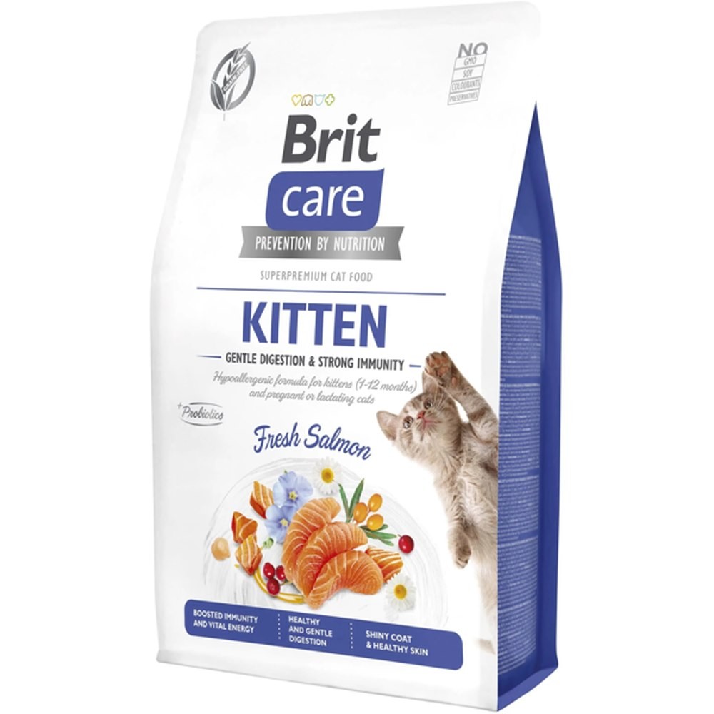 Brit Care Kitten Gentle Digestion Strong Immunity для кошенят з лососем 7 кг