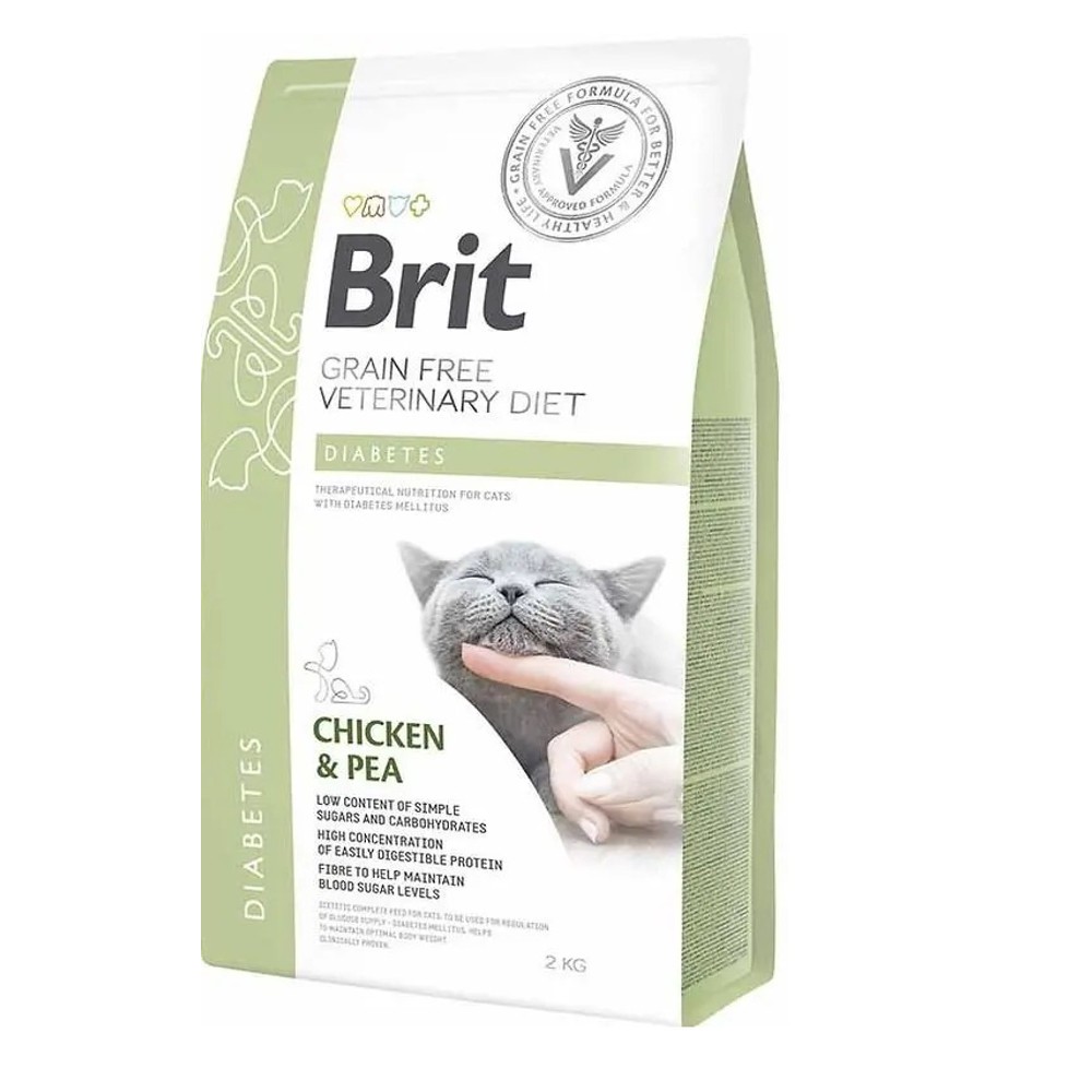 Brit VD Cat Diabetes для кішок з куркою 2 кг