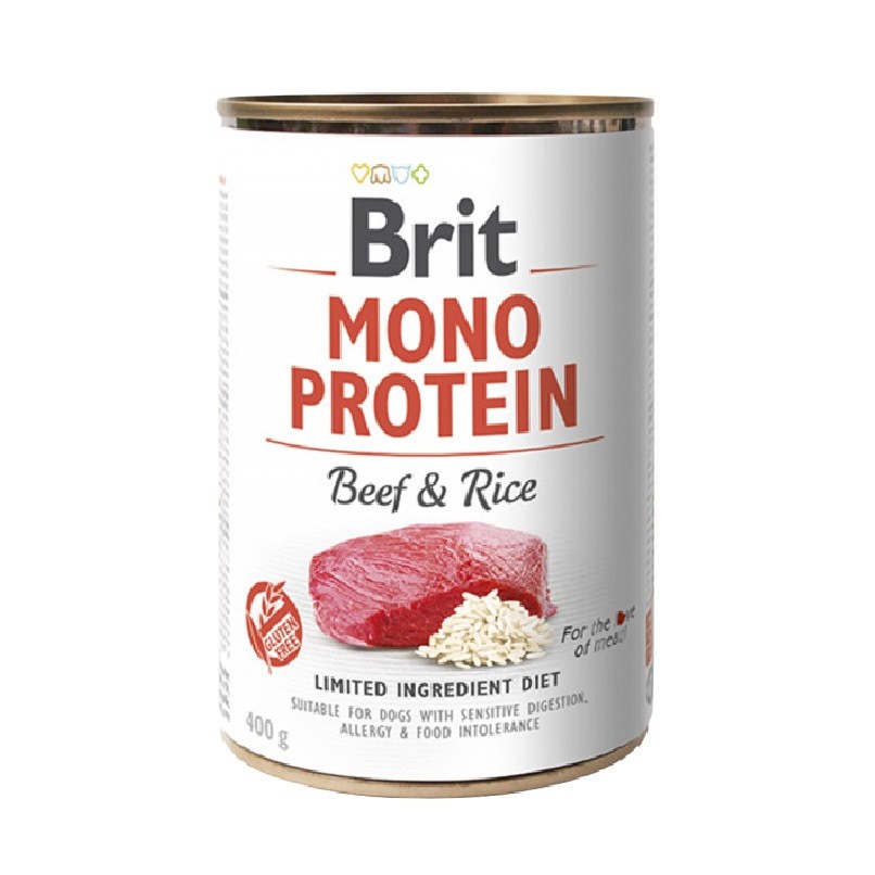 Brit Mono Protein Dog з яловичиною та рисом 400 г