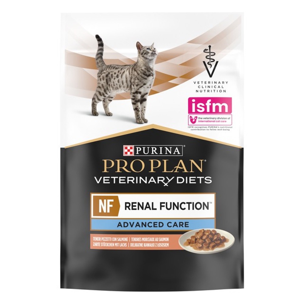 Purina Veterinary Diets NF Renal Function Feline в підливці з лососем для котів 10х80 г