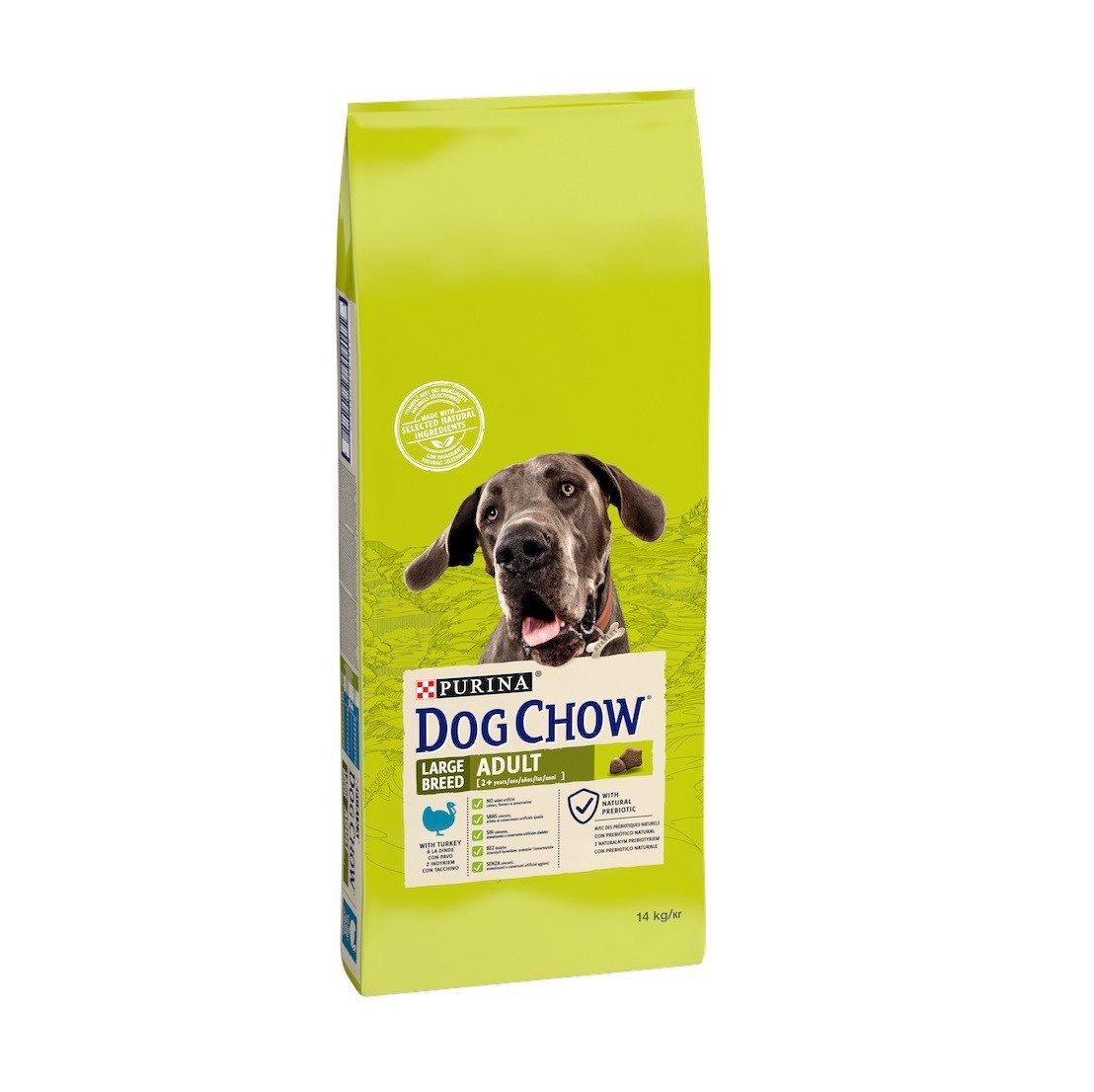 Dog Chow Adult Large Breed для собак з індичкою 14 кг