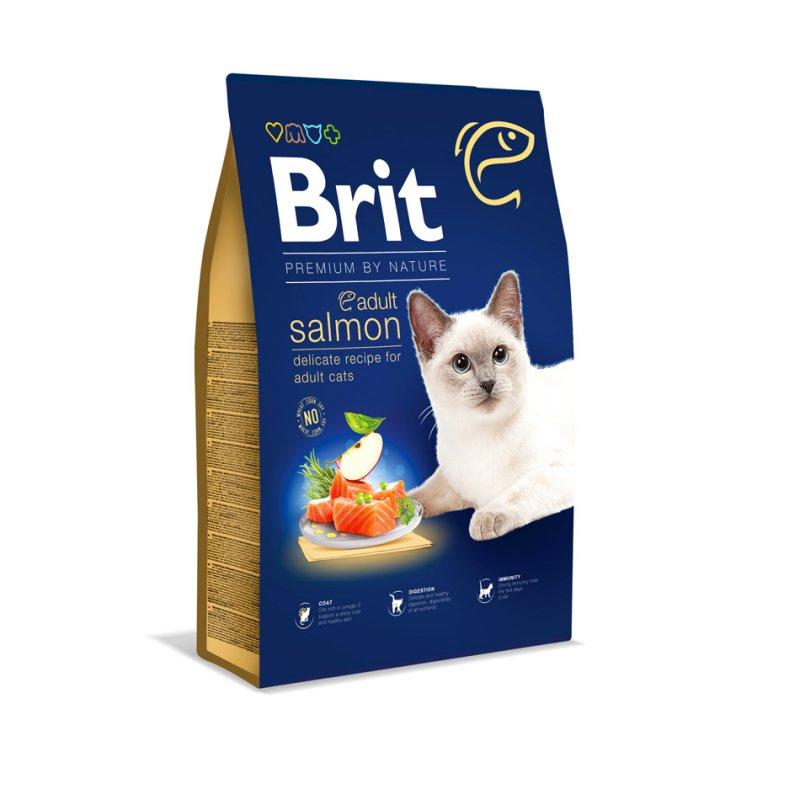 Brit Premium Adult Salmon для кішок з лососем 300 г