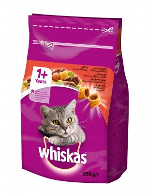 Whiskas для кішок з яловичиною 800 г
