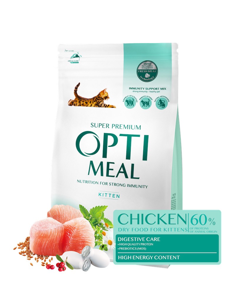 Optimeal Kittens Chicken для кошенят з куркою 1.5 кг