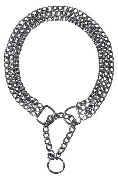 Ошейник Trixie Semi-Choke Chain для собак трехрядный хромированный, 65 см (2269)