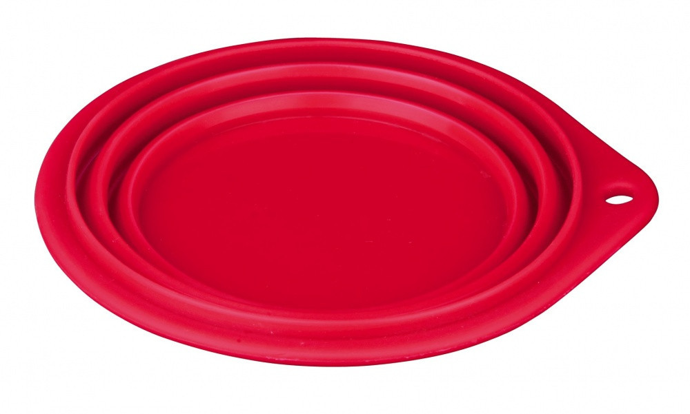 Миска Trixie Travel Bowl для собак дорожная, силикон, 0.25 л (25010)