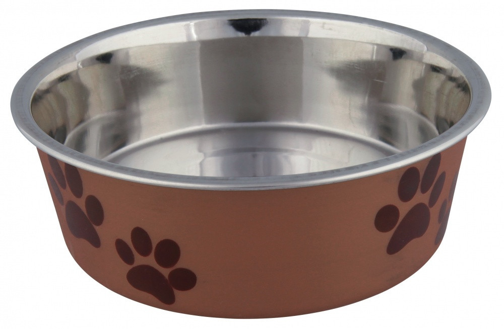 Миска Trixie Stainless Steel Bowl для собак, нержавеющая сталь, 0.25 л (25241)