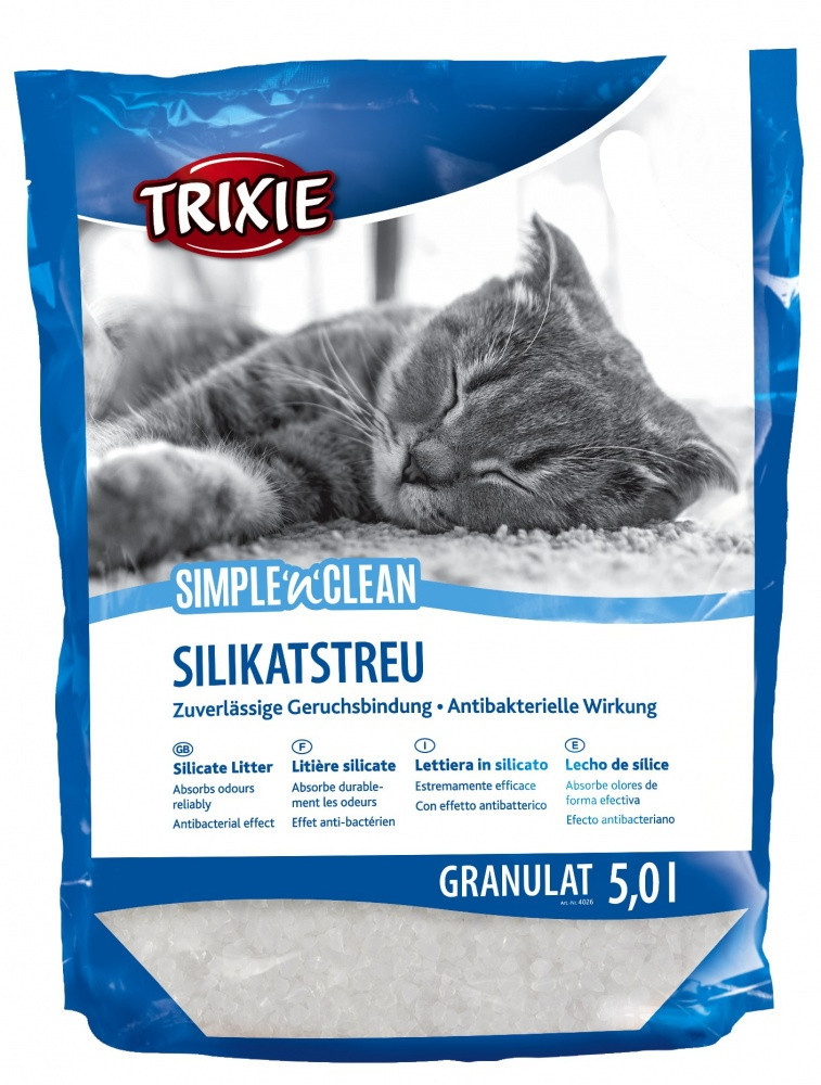 Наполнитель Trixie Simple'n'Clean Silicate Litter для кошек силикагелевый, 5 л (4026)