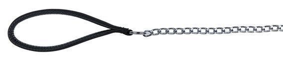 Поводок-цепочка Trixie Chain Leash для собак с нейлоновой ручкой 4 мм, 1 м (14031)