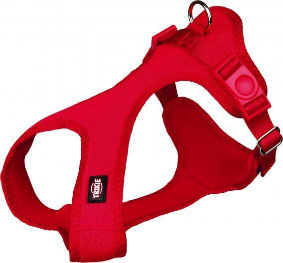 Шлея Trixie Comfort Soft Touring Harness для собак нейлоновая, 25-35 см красная (16243)